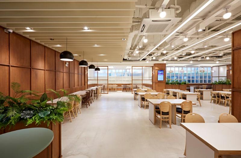 158 平米现代餐厅设计，打造白色与木纹的美食空间-5