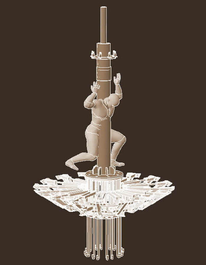 亚特兰蒂斯白色卡拉拉大理石雕塑及喷泉项目丨以色列-17