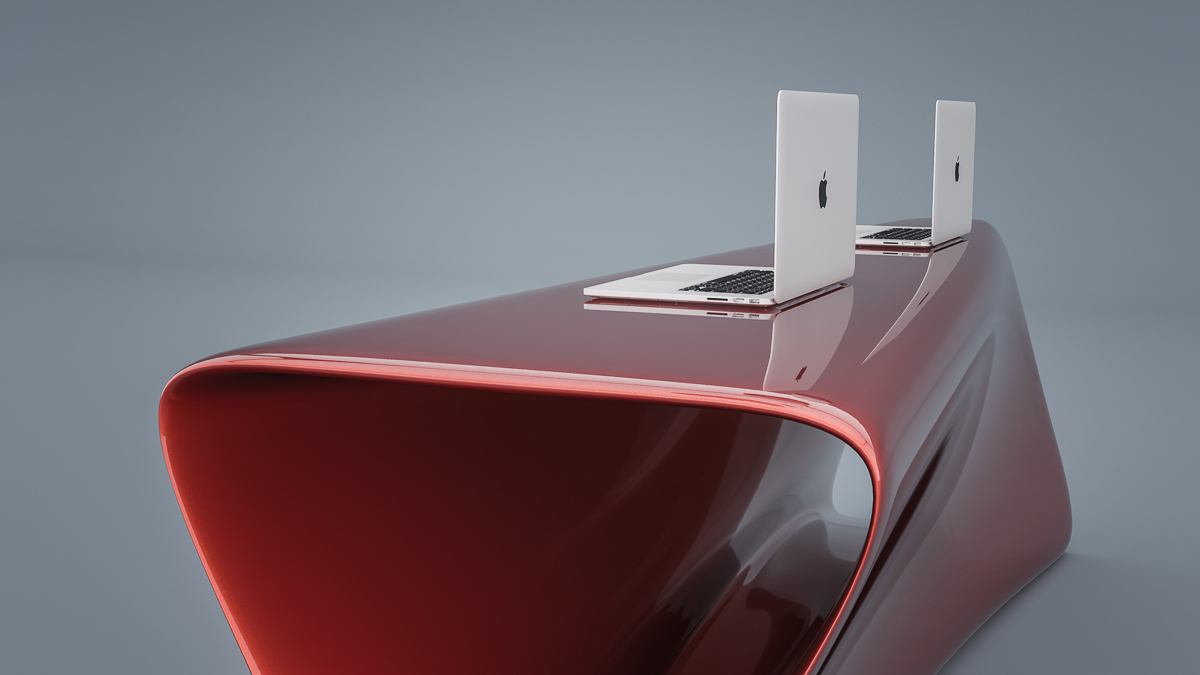 扭曲三角形的灵动接待台-10