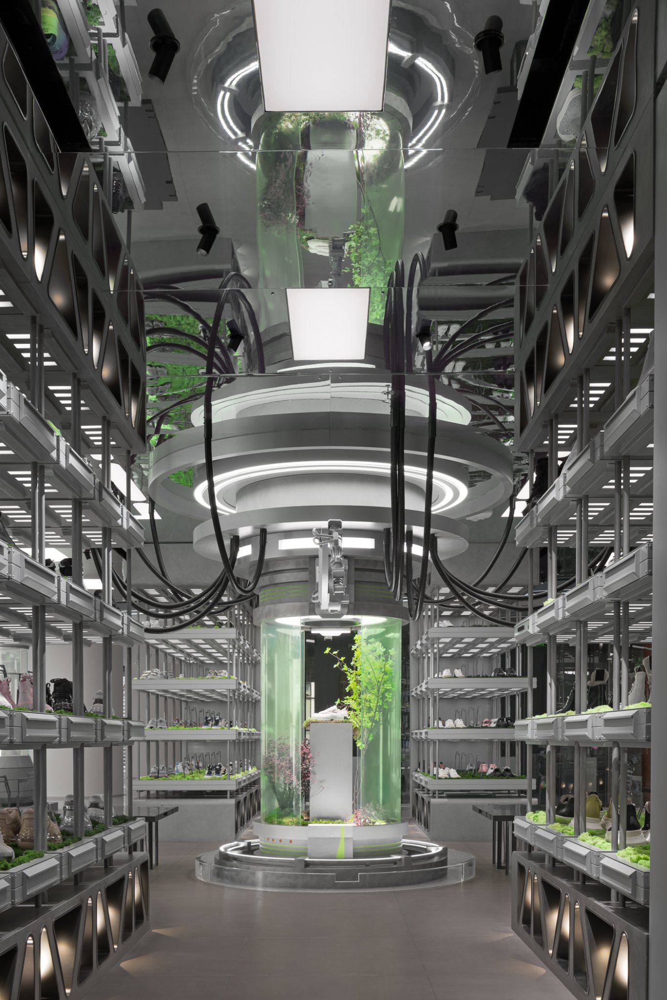 Dong'an Lu·emporium 的“未来实验室”鞋店-4