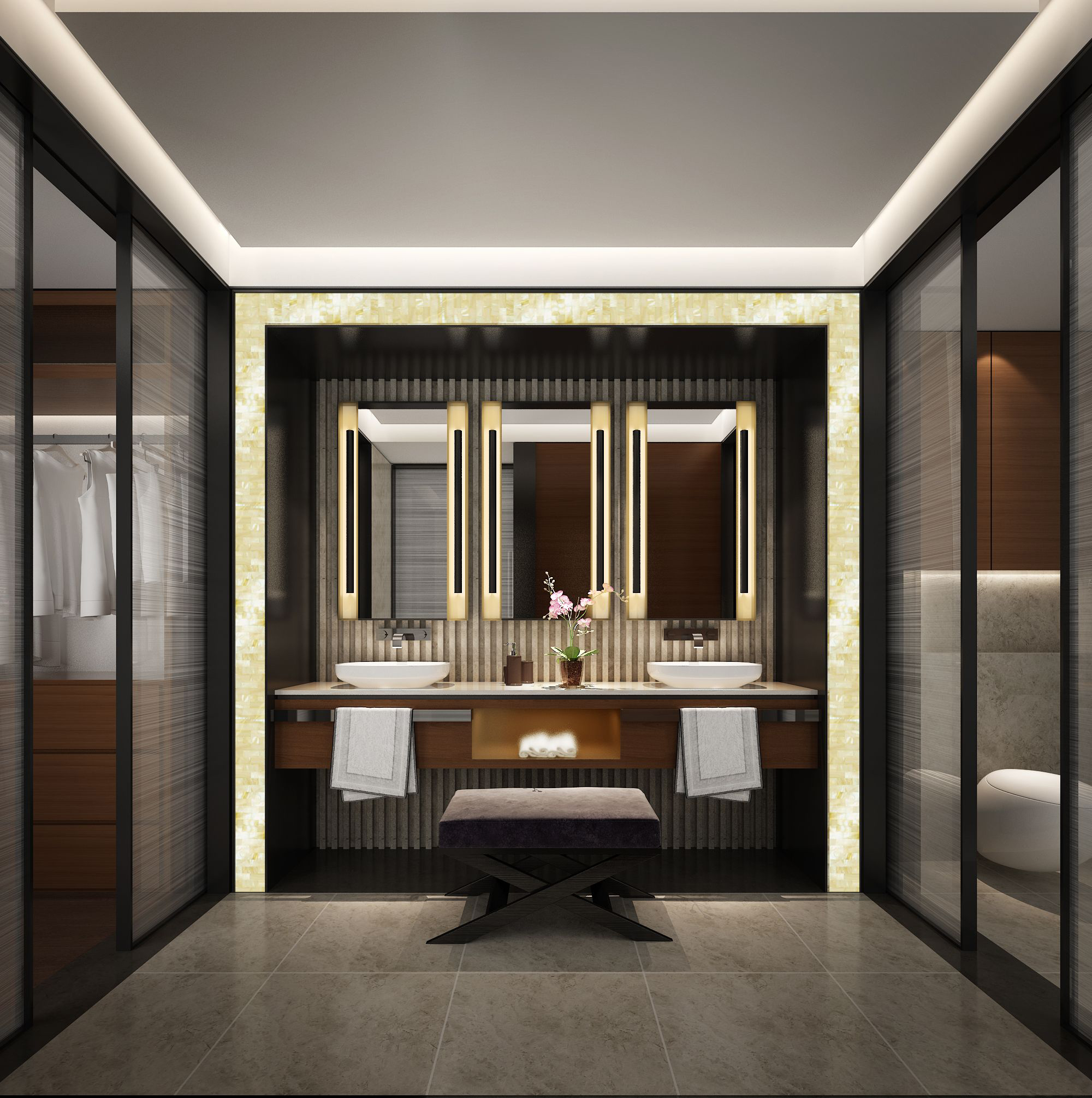 新中式 中式古典 奢华家装别墅样板房-7-25