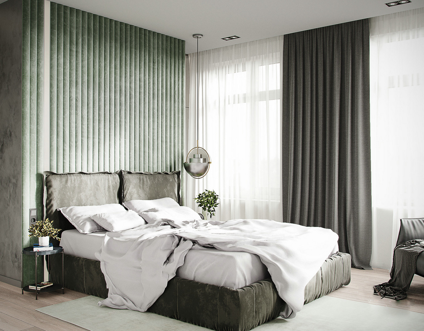 绿意盎然 | 揭秘灰绿色家居设计的魅力-18