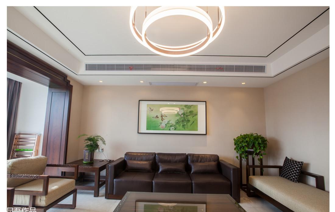 现代中式客厅设计，展现自然对称之美-8