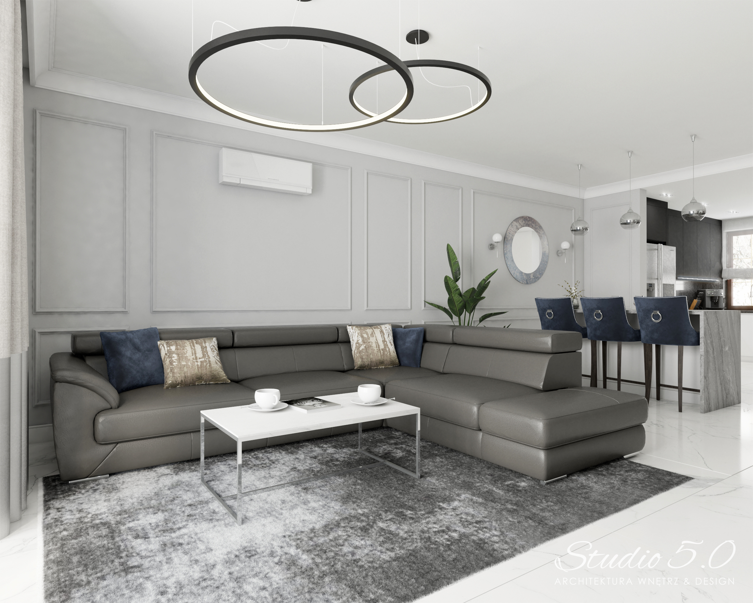 开放空间魅力客厅设计-6