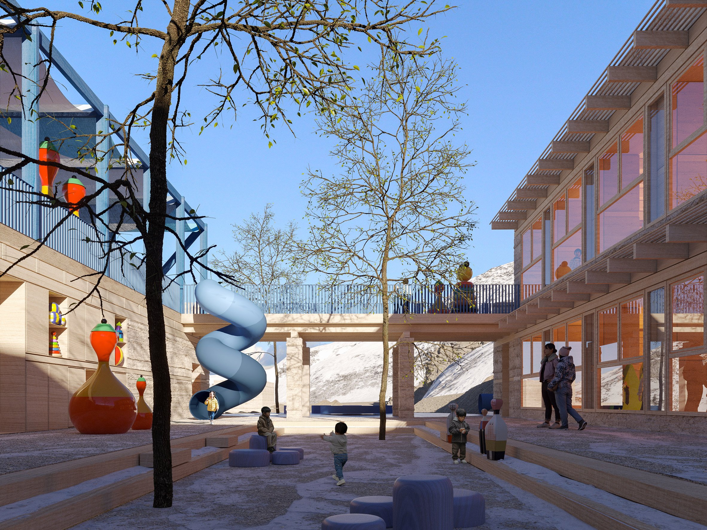 印度北部文化敏感型学前教育学校丨Chybik + Kristof-14