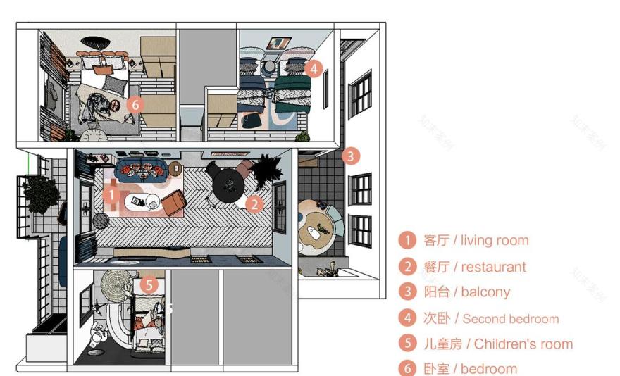 糖果色夏天 · 平层改造设计丨高迪愙设计事务所-0
