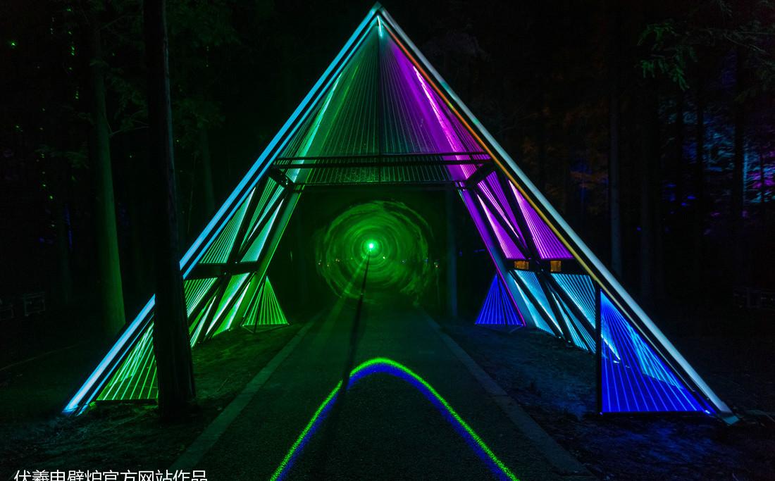 魔都崇明梦幻森林伏羲 3D 电壁炉，篝火灯光秀惊艳登场！-32