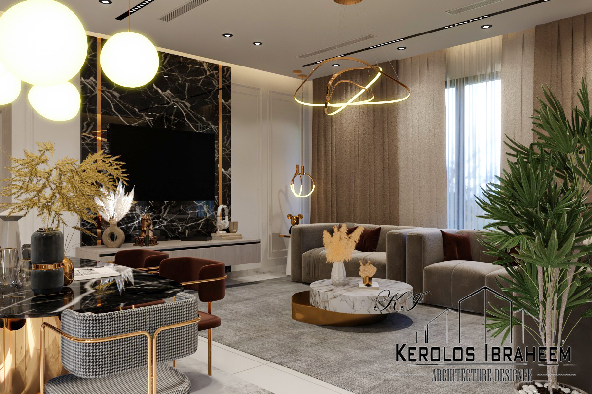 Reception Area on the Ground Floor of a Villa-9