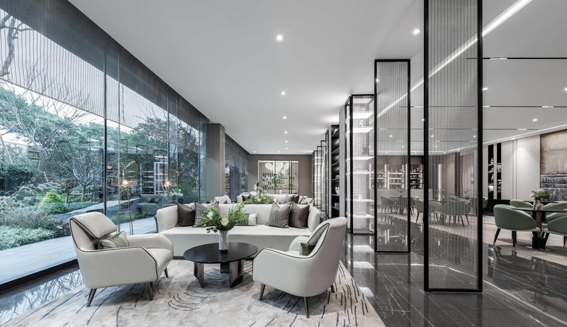 弘阳常州遥观售楼处——“水”主题景观室内设计-31