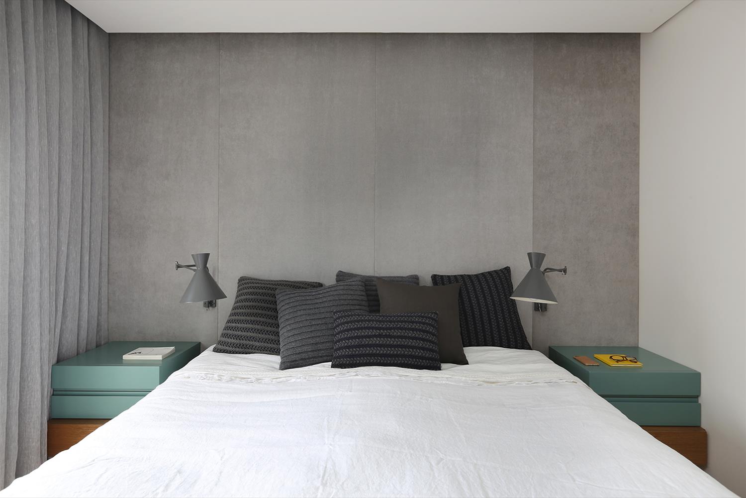 巴西 SP 公寓 | 蓝色调的木质魅力-13