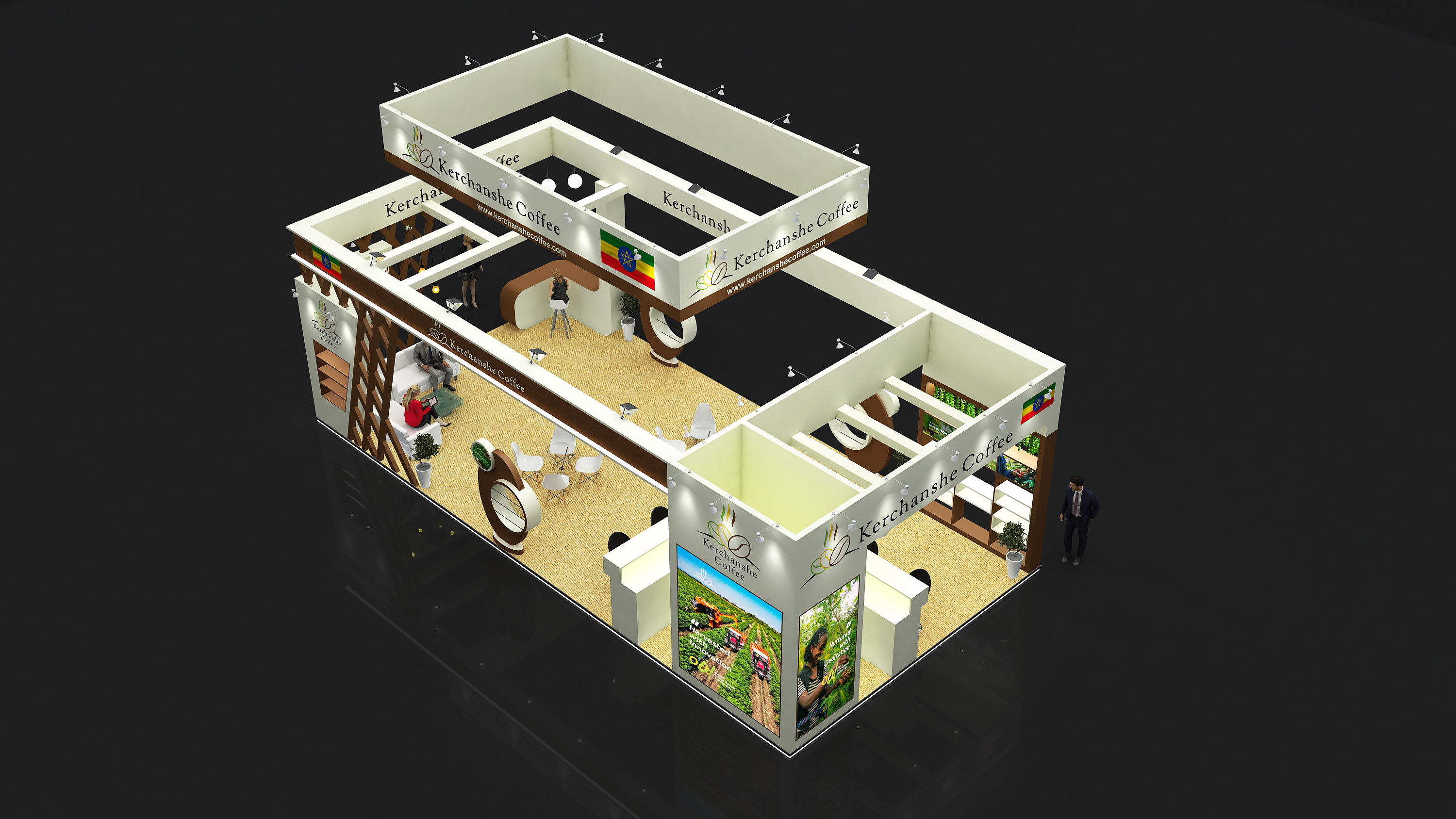 KERCHANSHE COFFEE 12X6M STALL DESIGN IN DUBAI-12