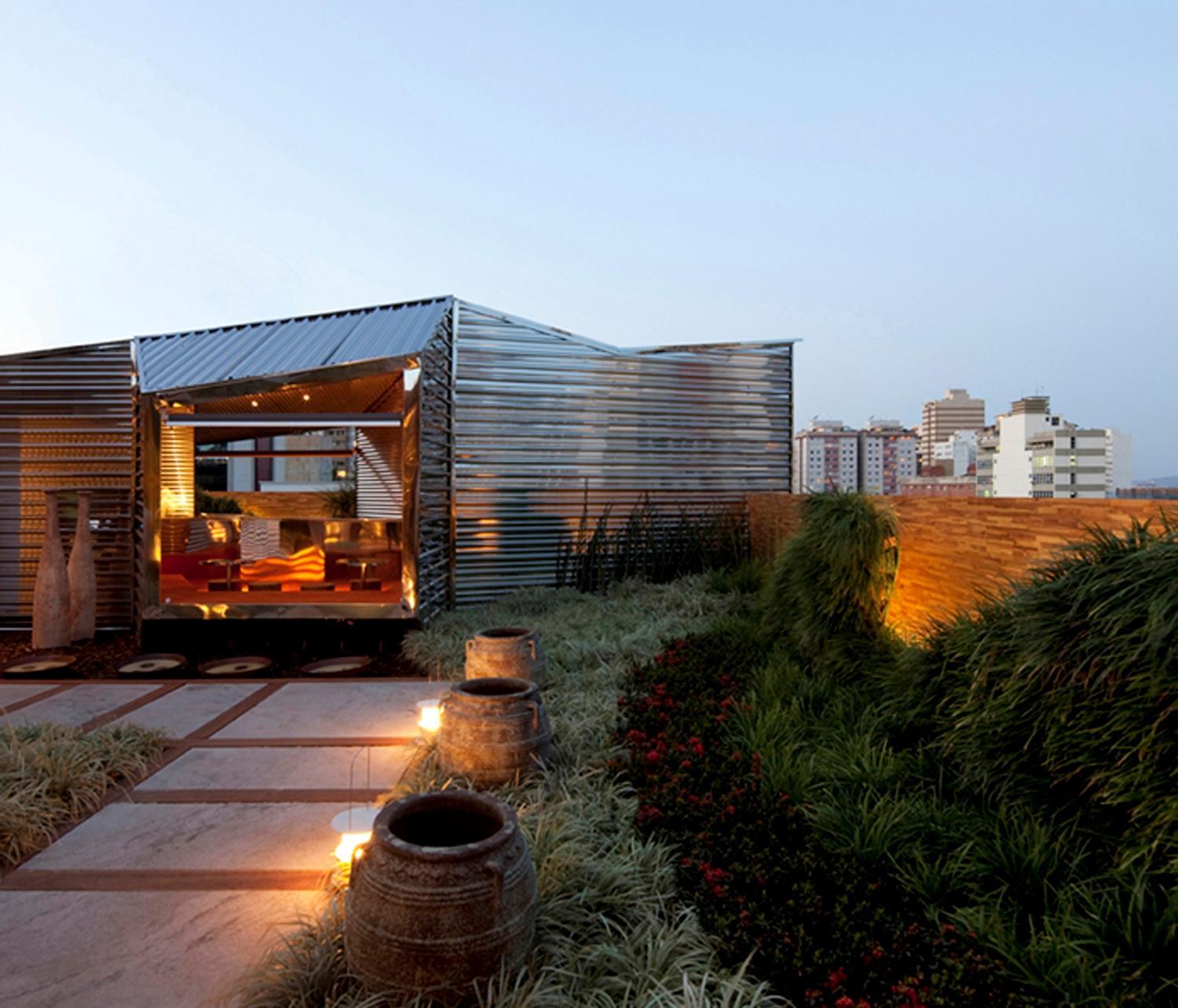 Bar Casa Cor · 极简钢架酒吧设计-1