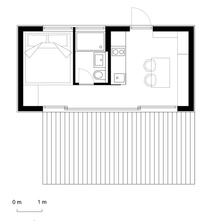 Futteralhaus预制生态离网极小屋-35