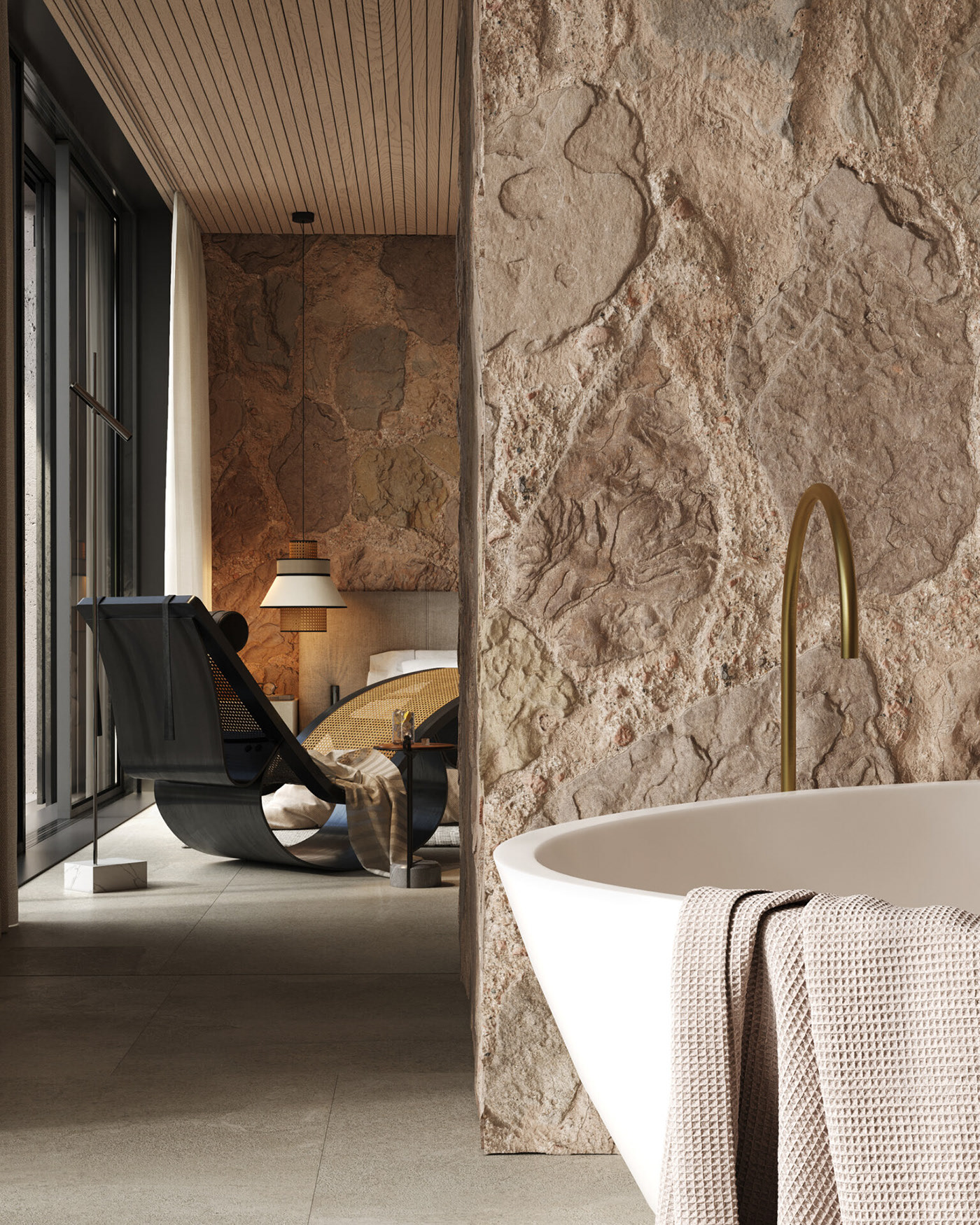 淳朴自然感住宅空间 生活的自然本真-5