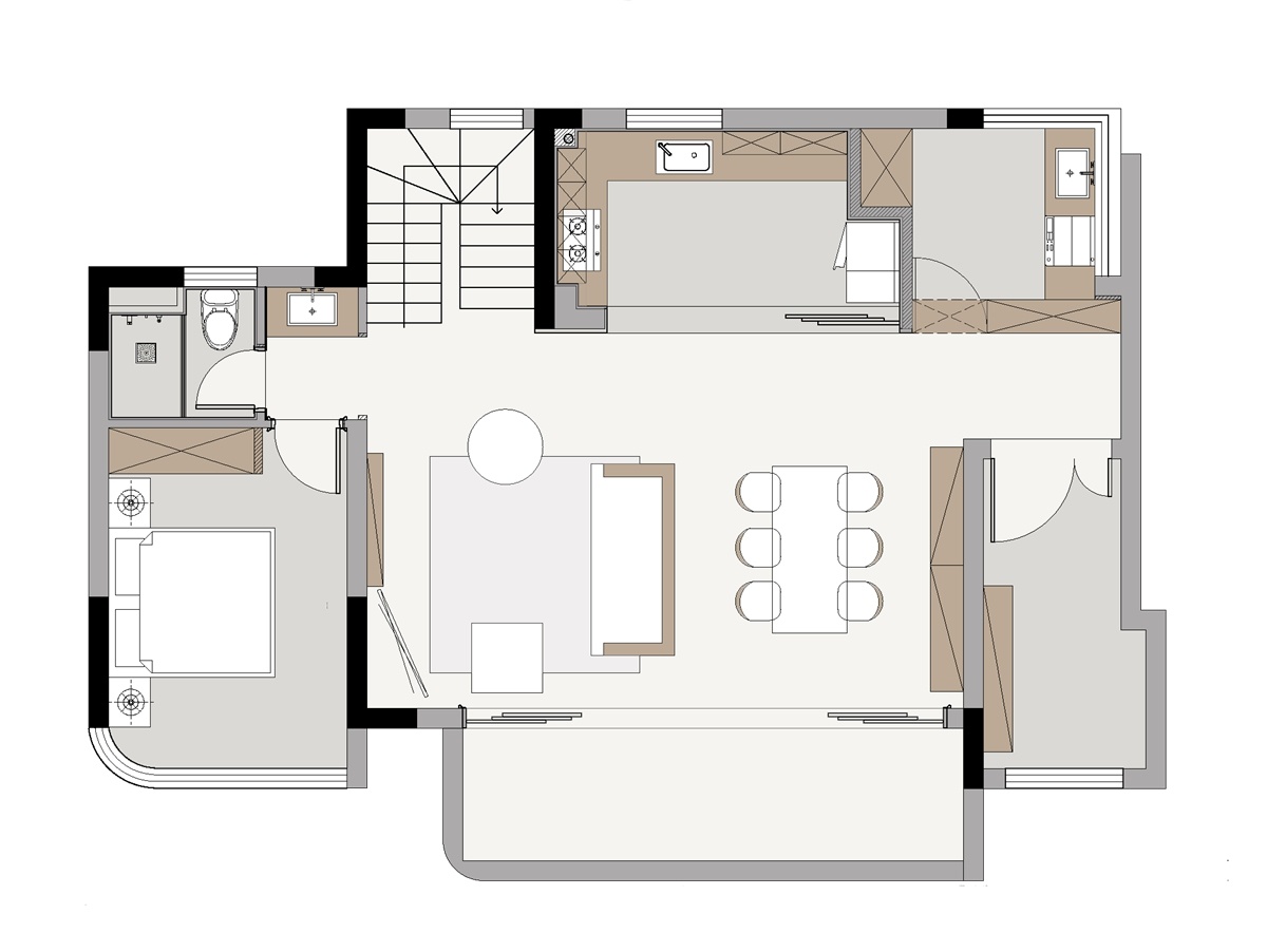 法式混搭住宅设计丨中国成都丨成都宏福樘设计-12