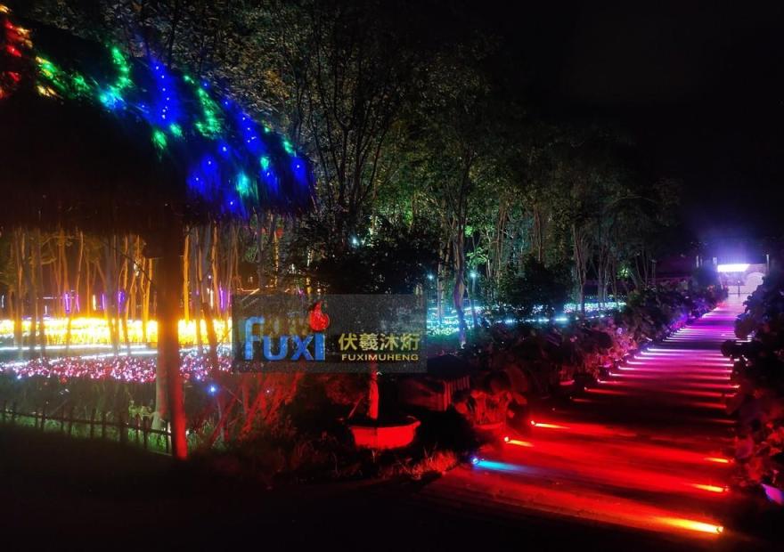 魔都嘉定小灶村梦幻灯光秀-44