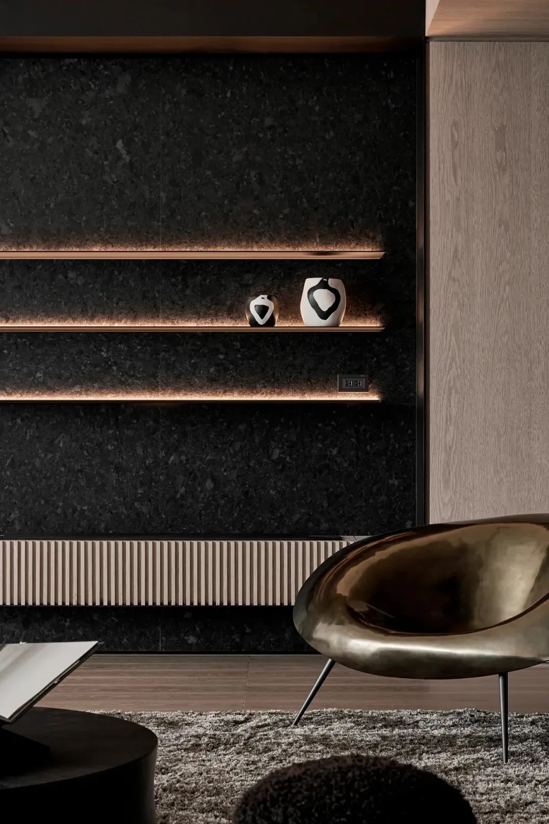 320㎡当代轻奢深色系私宅丨唐忠汉-17