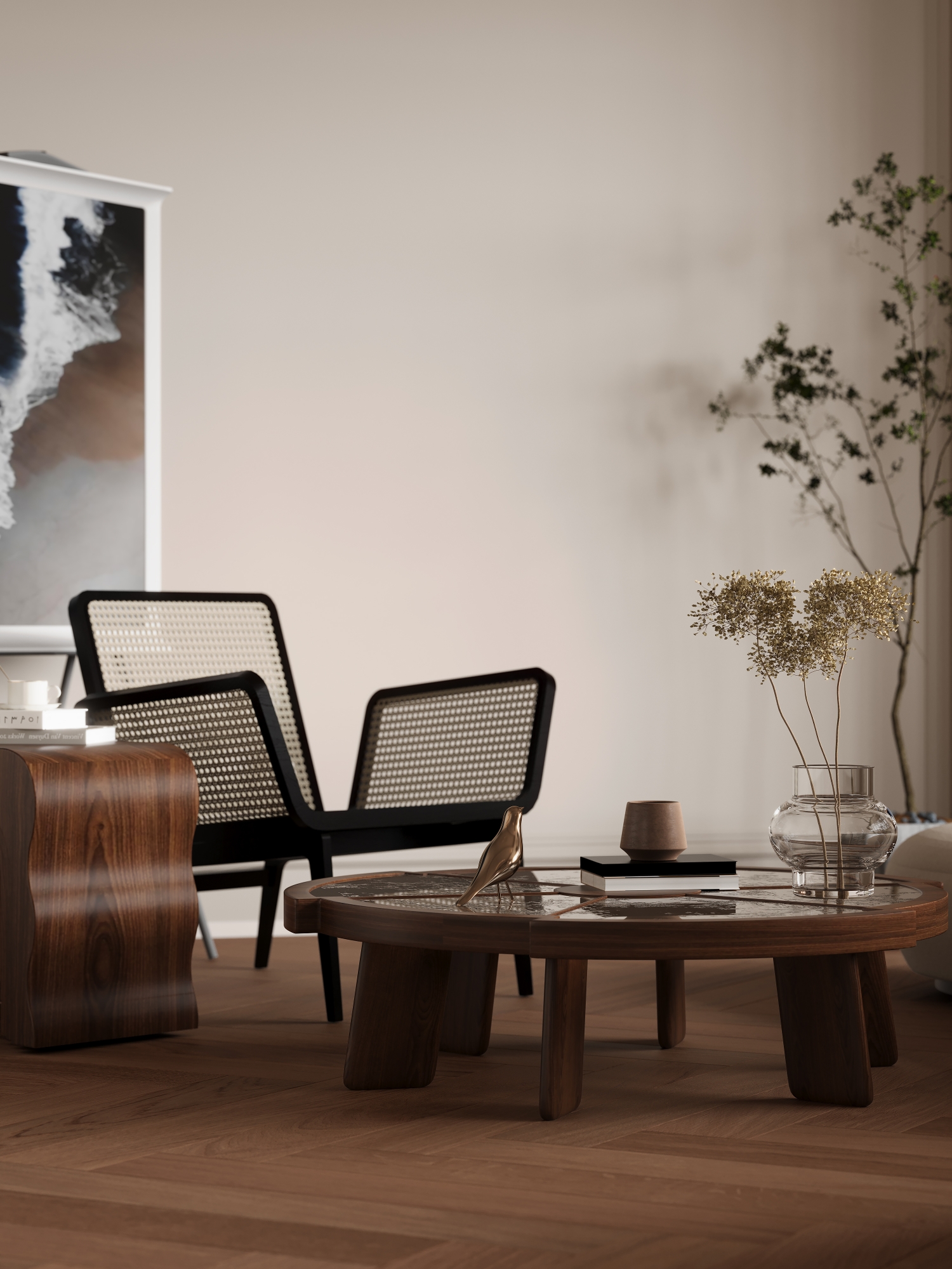 复古雕花 + 现代软装：优雅又松弛的混搭风家居-1