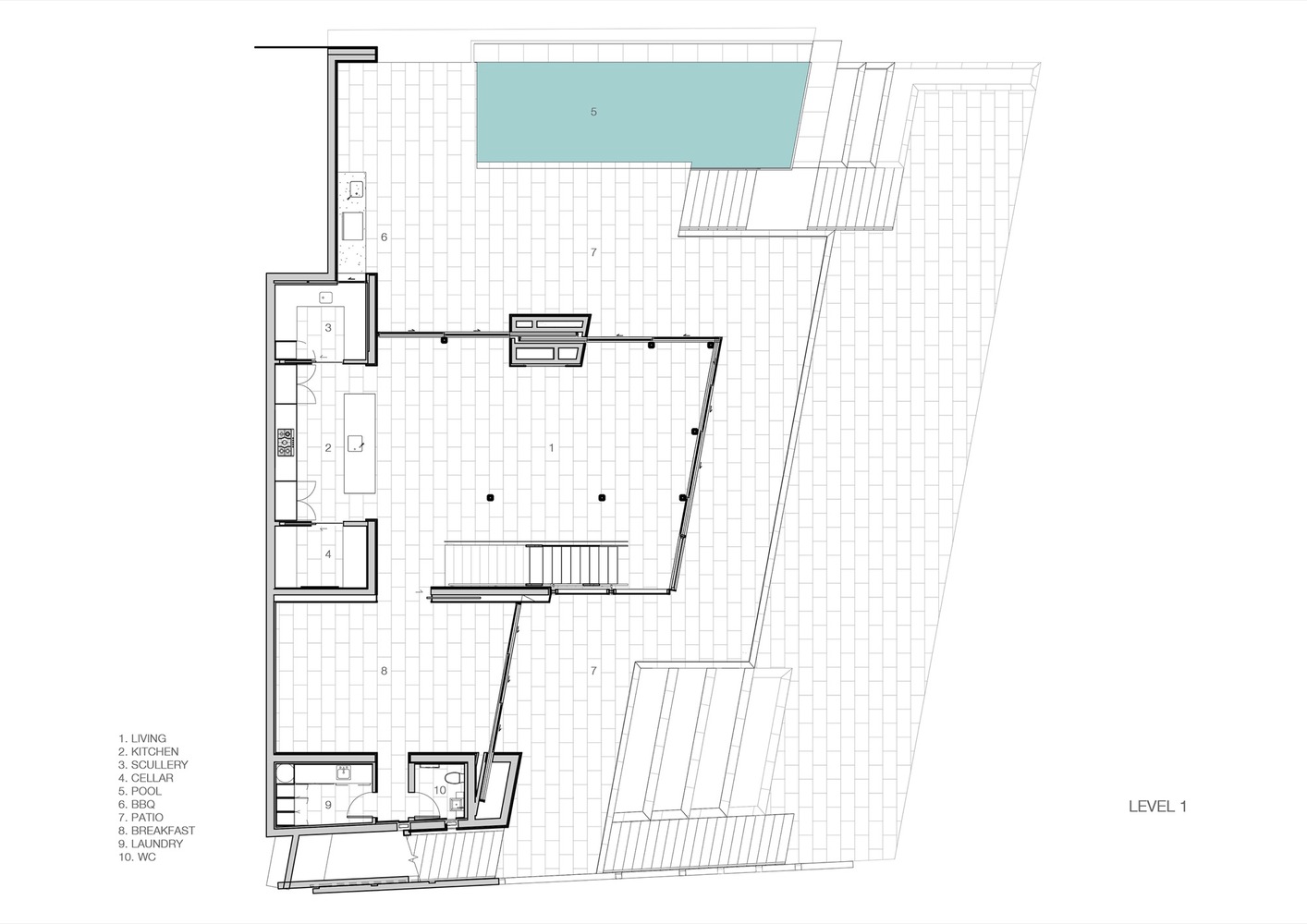 新西兰岩石海岬上的混凝土住宅(New Zealand Hekerua Bay Bay House)-20
