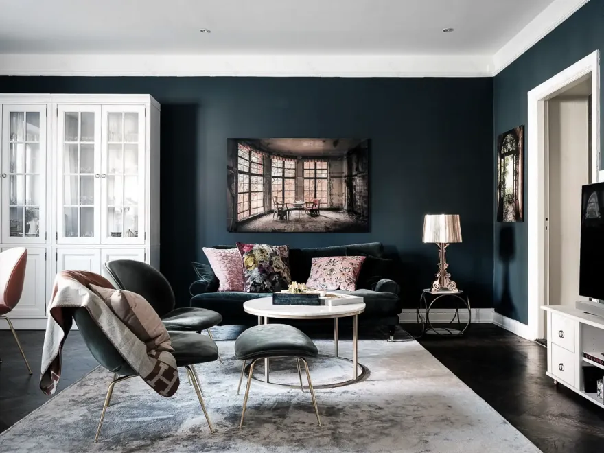 双面采光,61 平米经典 chic 公寓设计-1