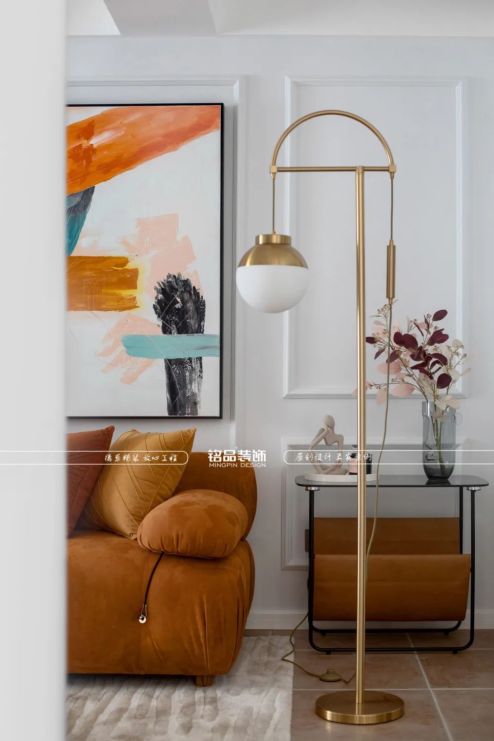 77平美式轻奢公寓设计丨铭品装饰-20