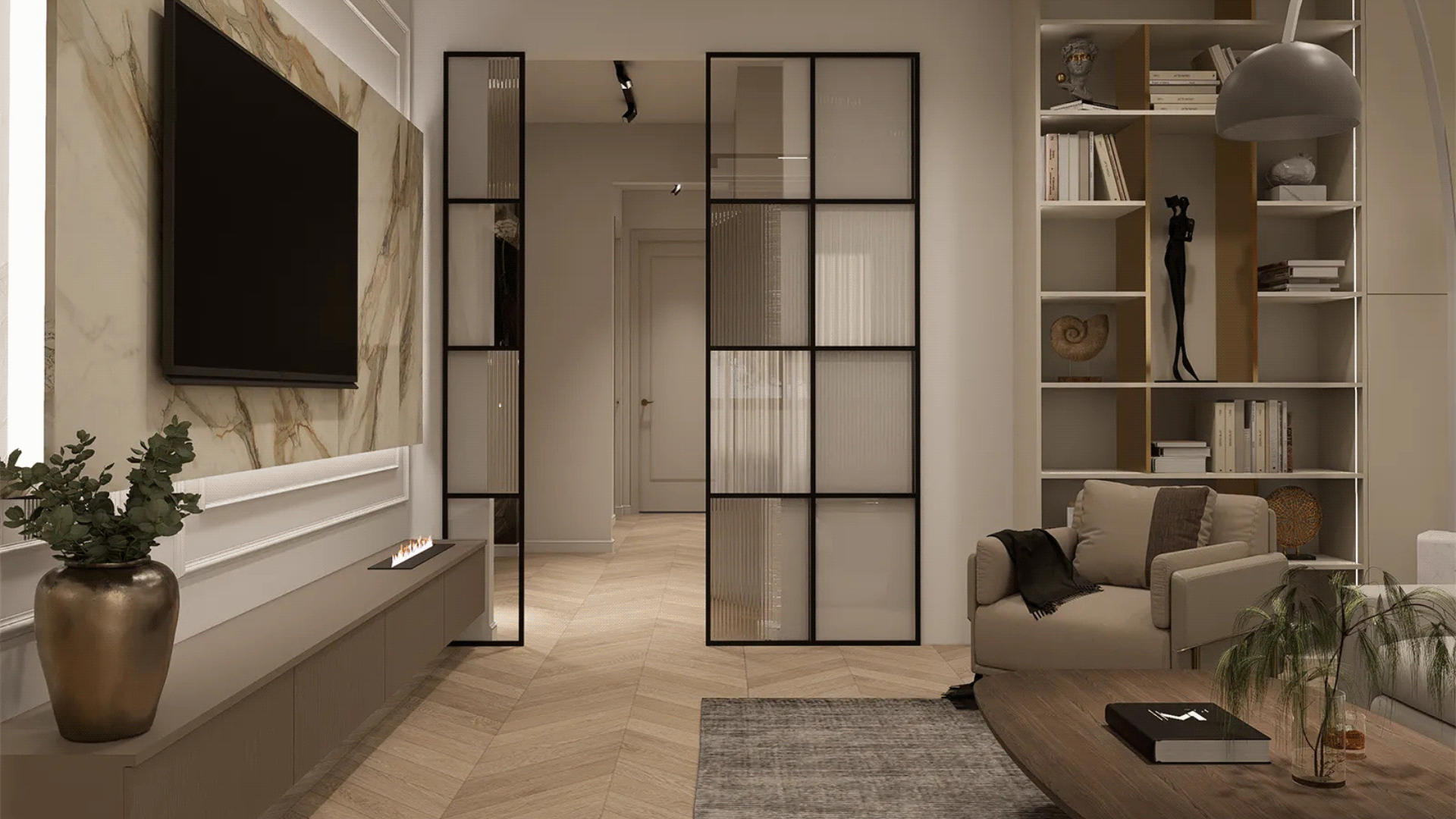 1938年法式风格公寓室内翻新设计丨克罗地亚萨格勒布丨M1st Design-16