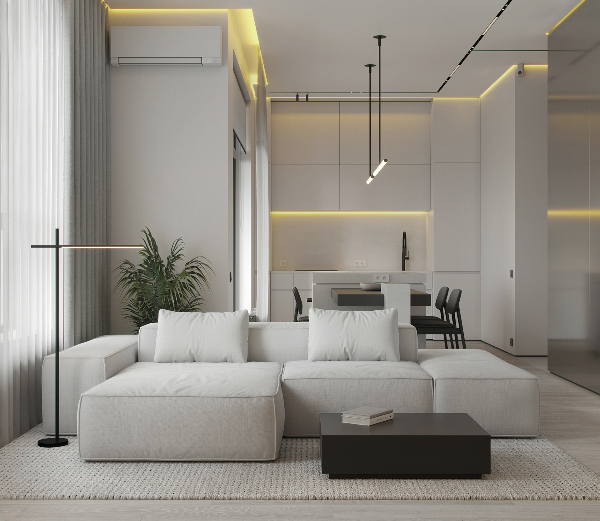 81平 现代简约小空间设计-2