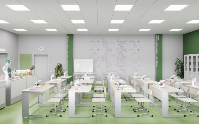 “Кембридж”别墅区私立学校室内设计丨俄罗斯莫斯科丨个体经营者 Тихонов А.А. 室内设计与建筑工作室-16