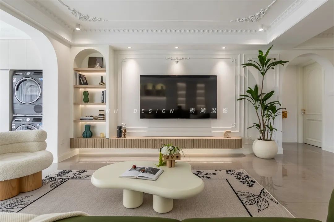 杭州府苑新村104㎡轻法式浪漫家居设计丨中国杭州丨浙江南鸿装饰-48