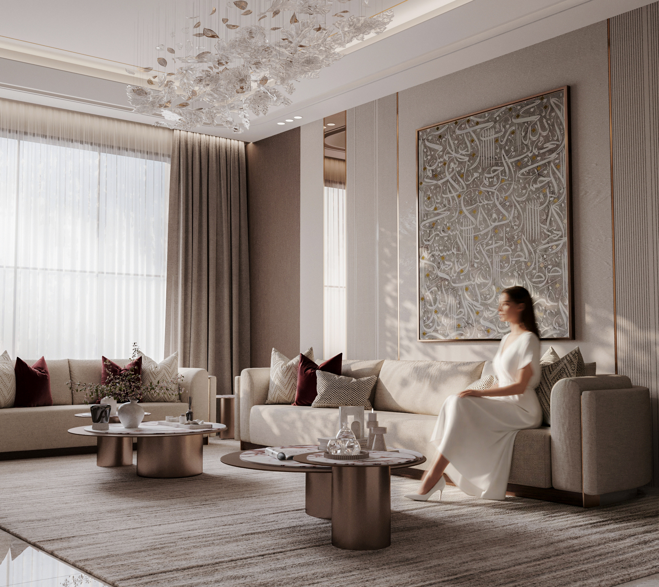 客厅丨沙特阿拉伯吉达丨SALMA AHMED-9