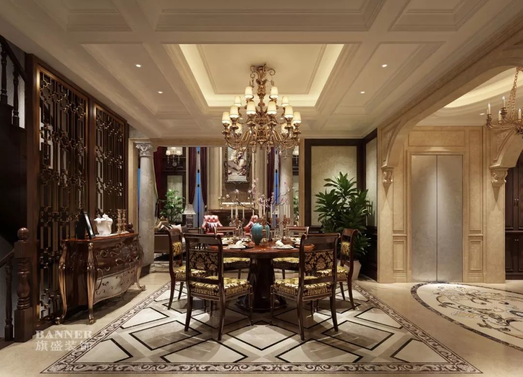 西安绿地生态城别墅 | 美式风格的家,温馨而典雅-48