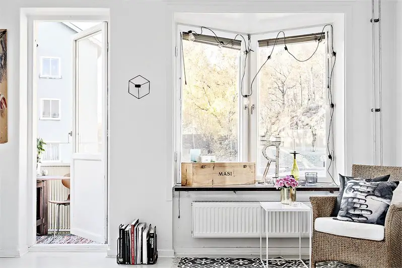 温馨雅致家庭公寓 | 禅意满满的白色与木色空间-7