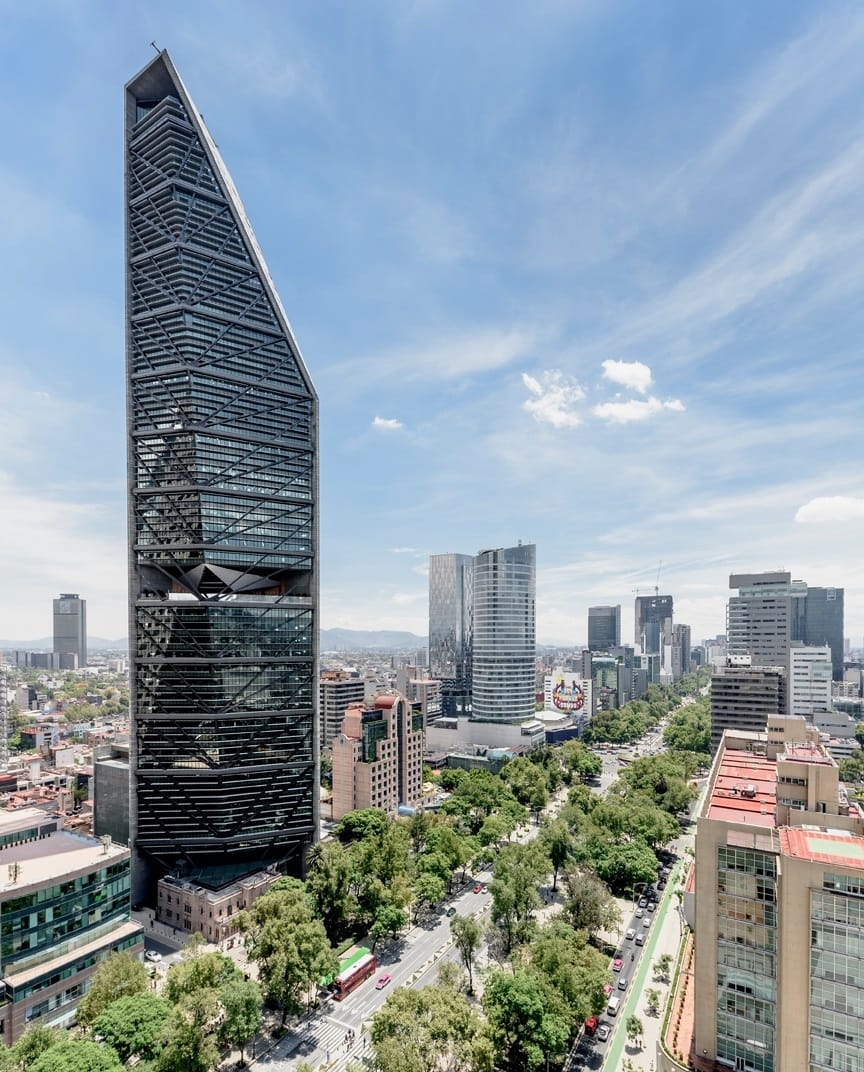 墨西哥城地标建筑——Torre Reforma 写字楼室内设计解析-1