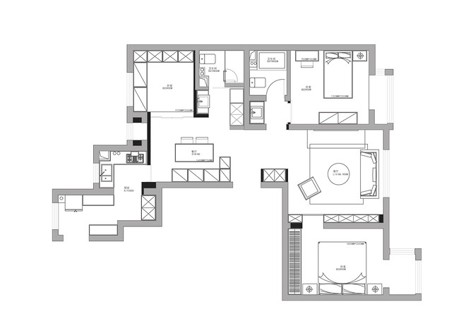 43万元三居130平米装修案例_效果图 - 【Japandi】新潮混搭的日式小三居! - 设计本-25