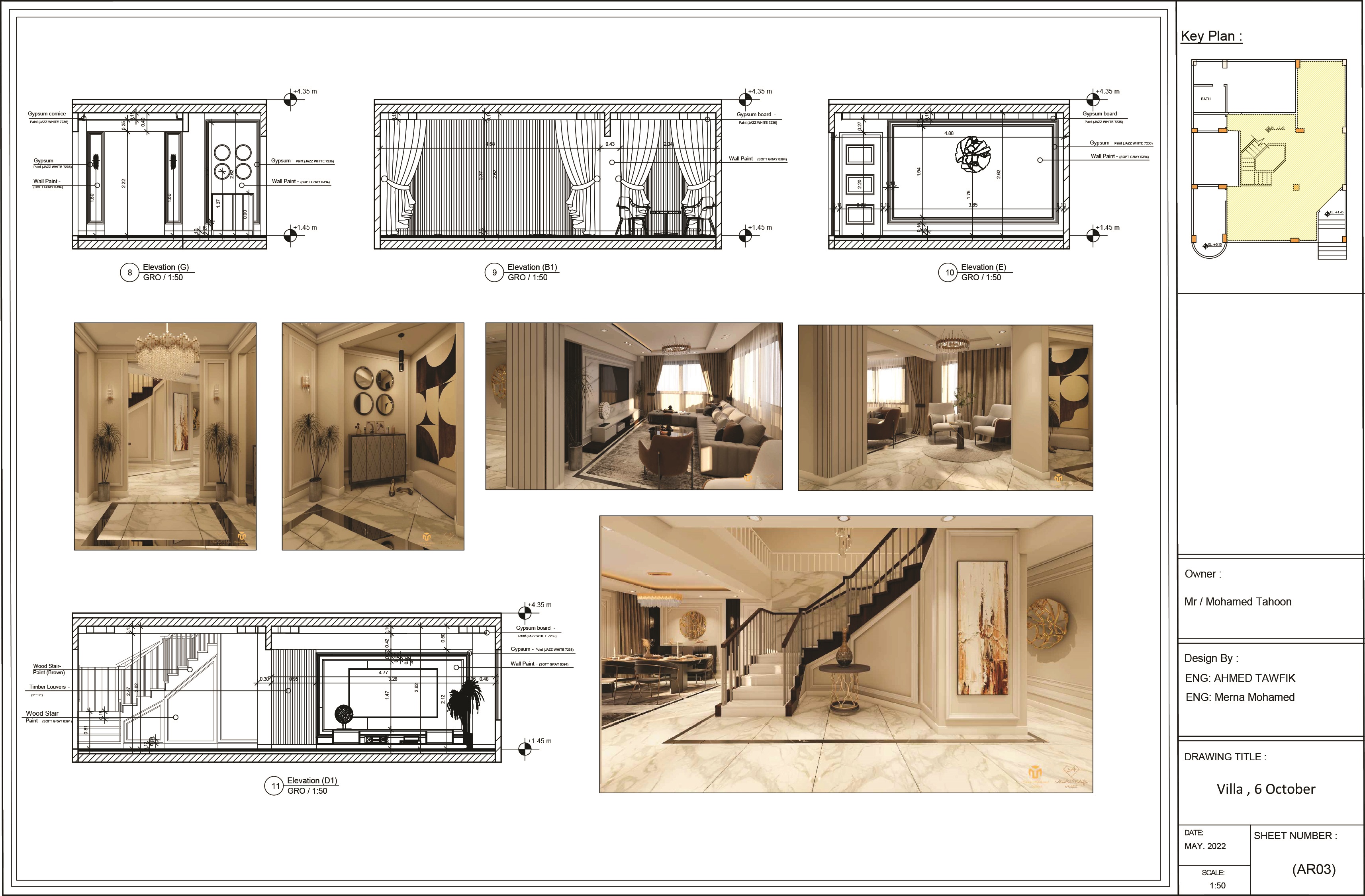 Shopdrawing For duplex villa , 6 october-2