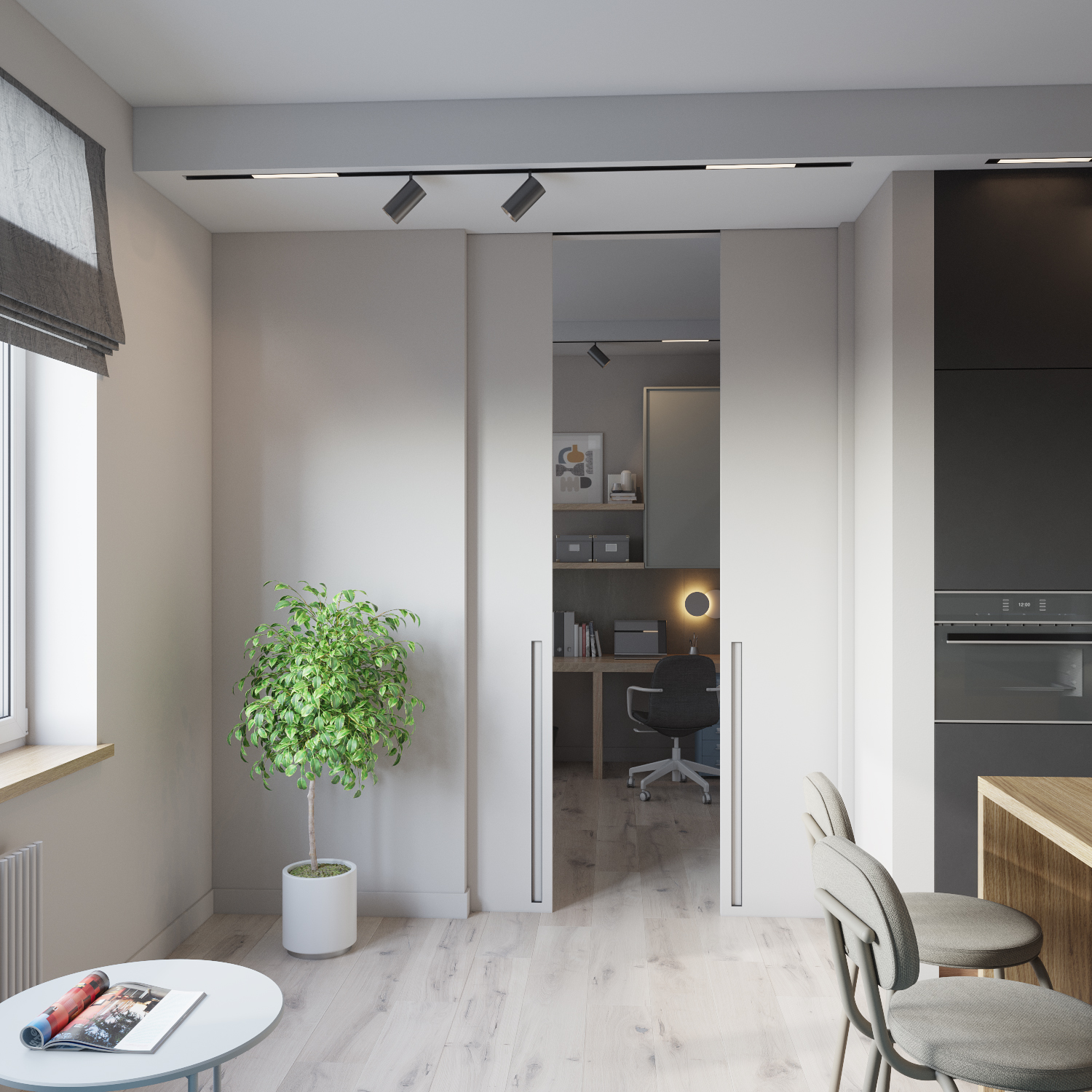 Cell· 现代快节奏生活小公寓设计丨JULIA SIDOROVA-15