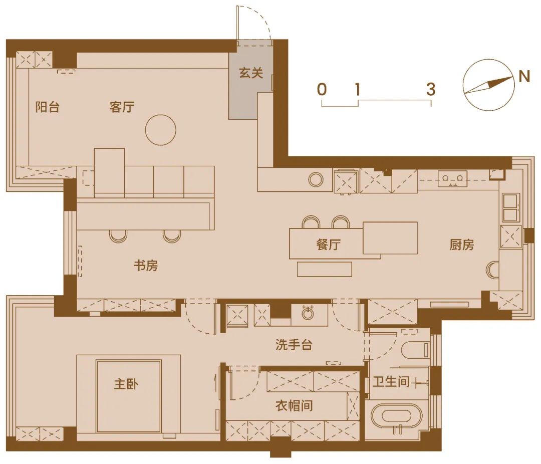 木心 · 武汉120㎡一室两厅一卫创意改造丨中国武汉丨武汉小小空间事务所-13