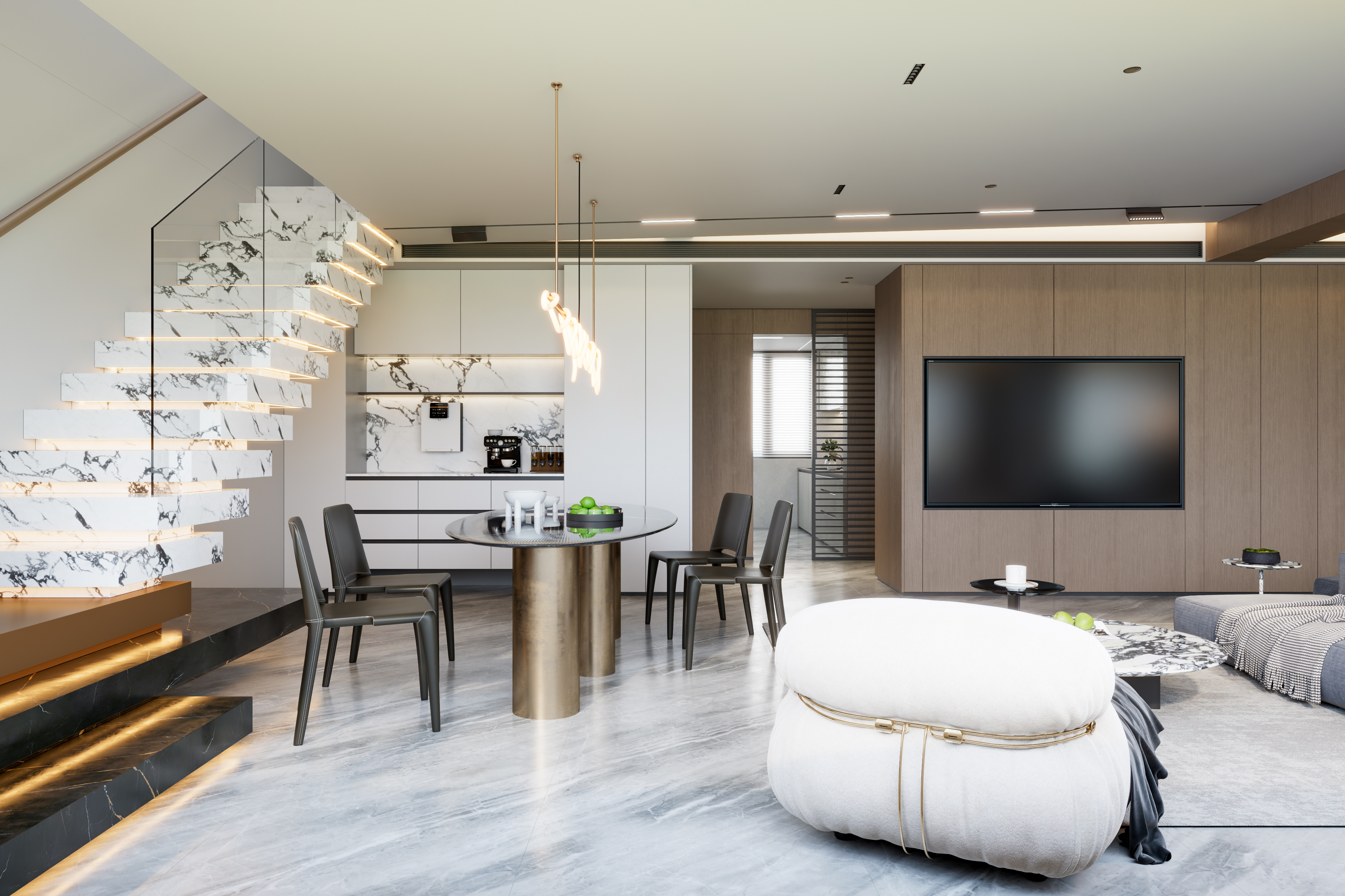 现代风带点原木色调（郑州时代国著）-5