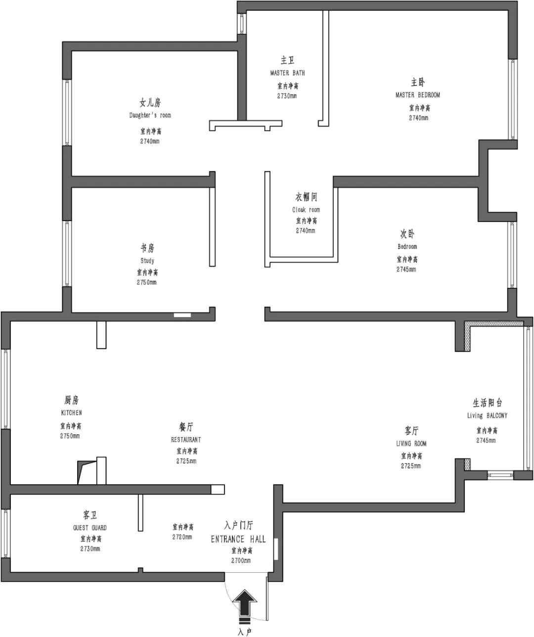 三代同堂的 150㎡混搭住宅-3