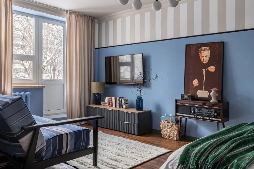 33㎡一居室中性色调艺术空间丨Anna Bereznyak-15