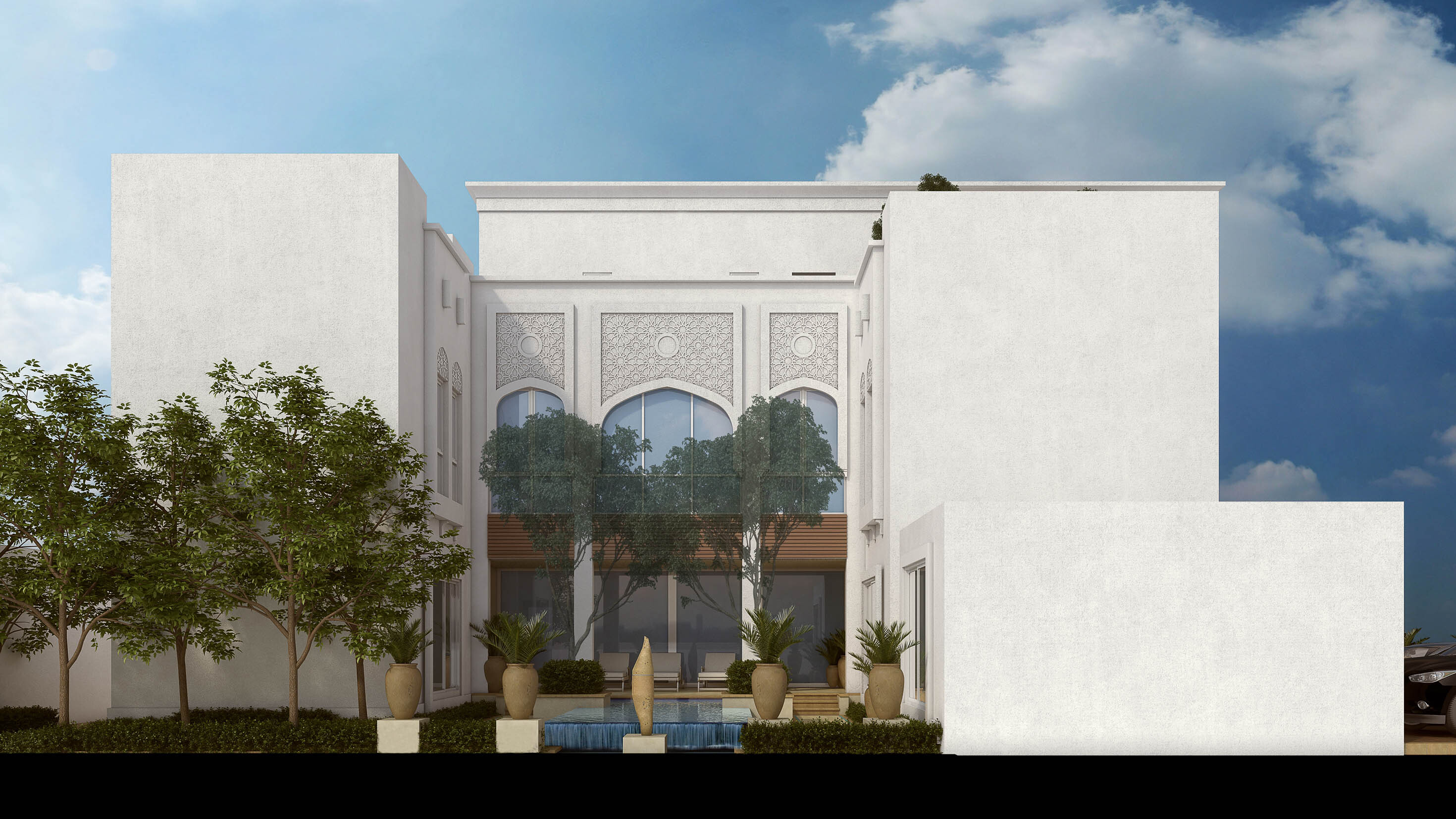 沙特阿拉伯现代住宅设计，融入伊斯兰文化元素-38