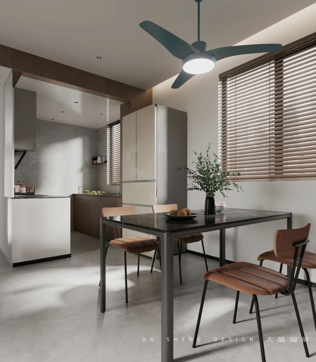 金湖帝景 · 咖系简约风住宅设计丨中国南宁丨大盛设计事务所-3