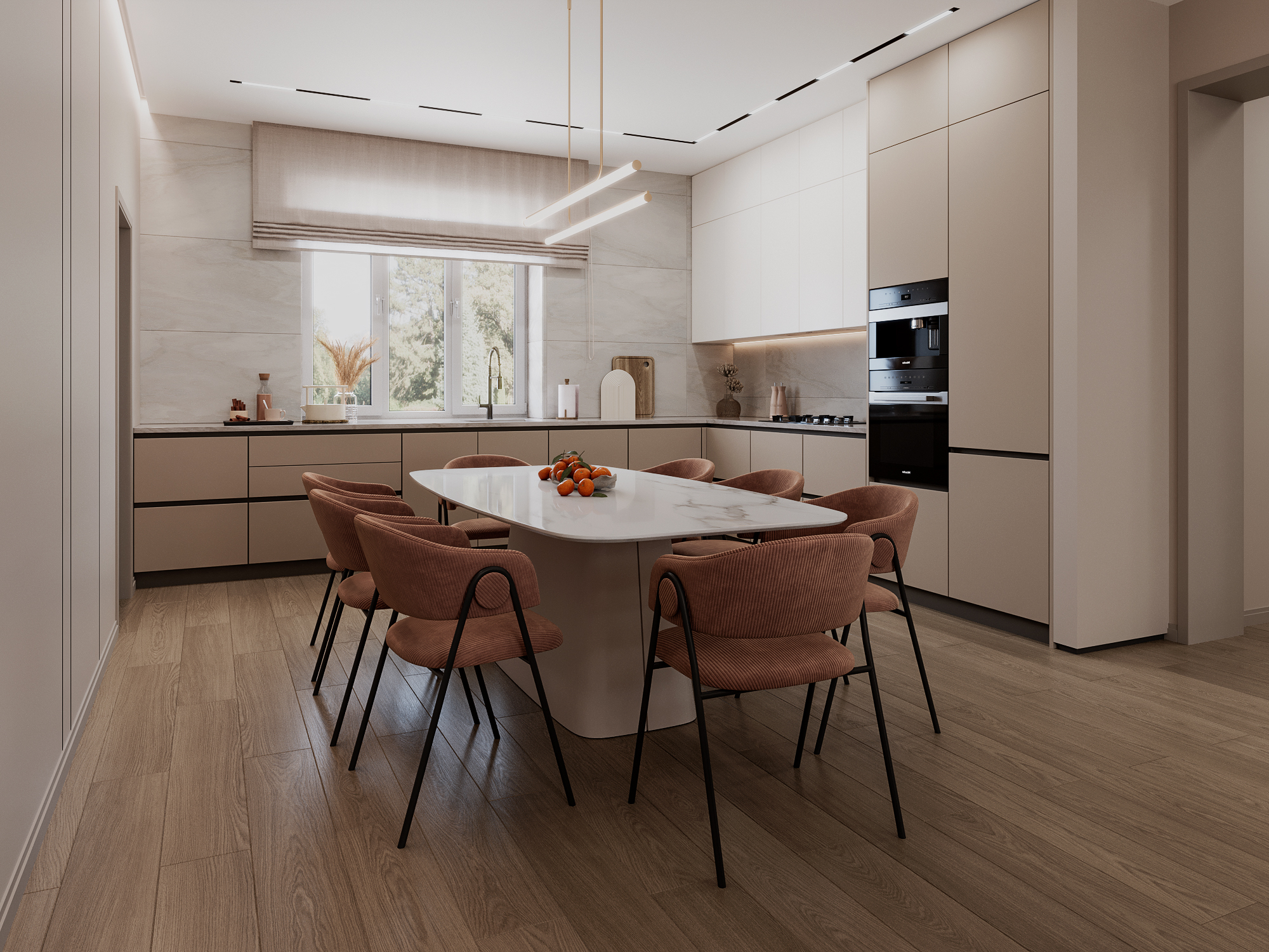 Гостиная-кухня/dining-living room-3