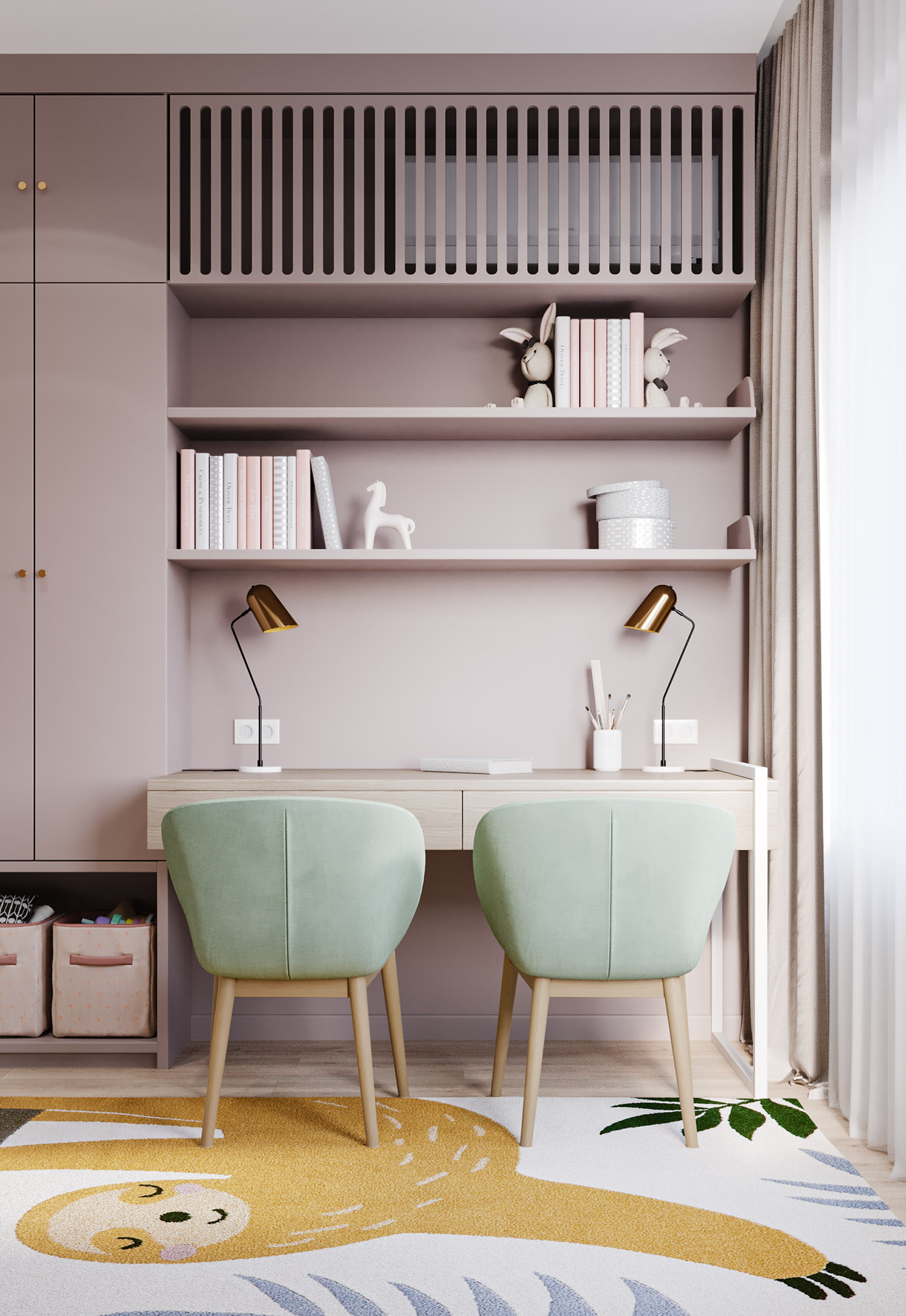 莫斯科多彩色系公寓设计丨俄罗斯莫斯科-16