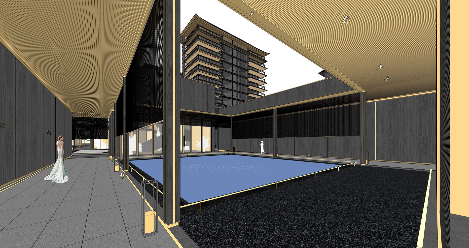国悦赣州示范区+高层住宅SU模型-4