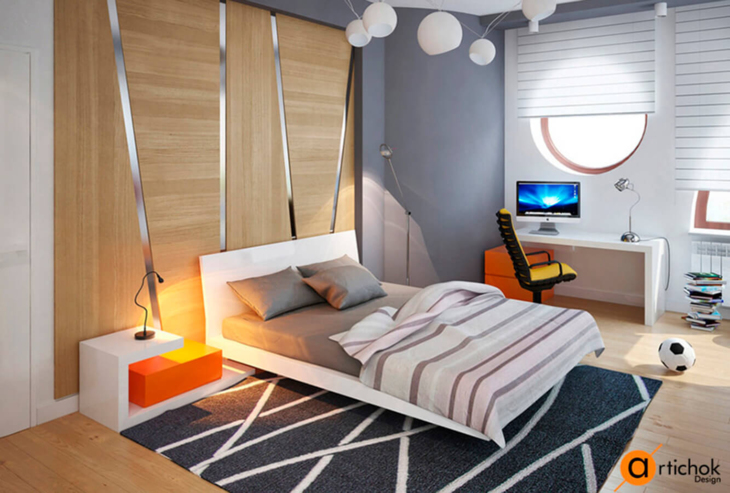 Интерьер круглого дома в эко-стиле - Art-i-chok-24