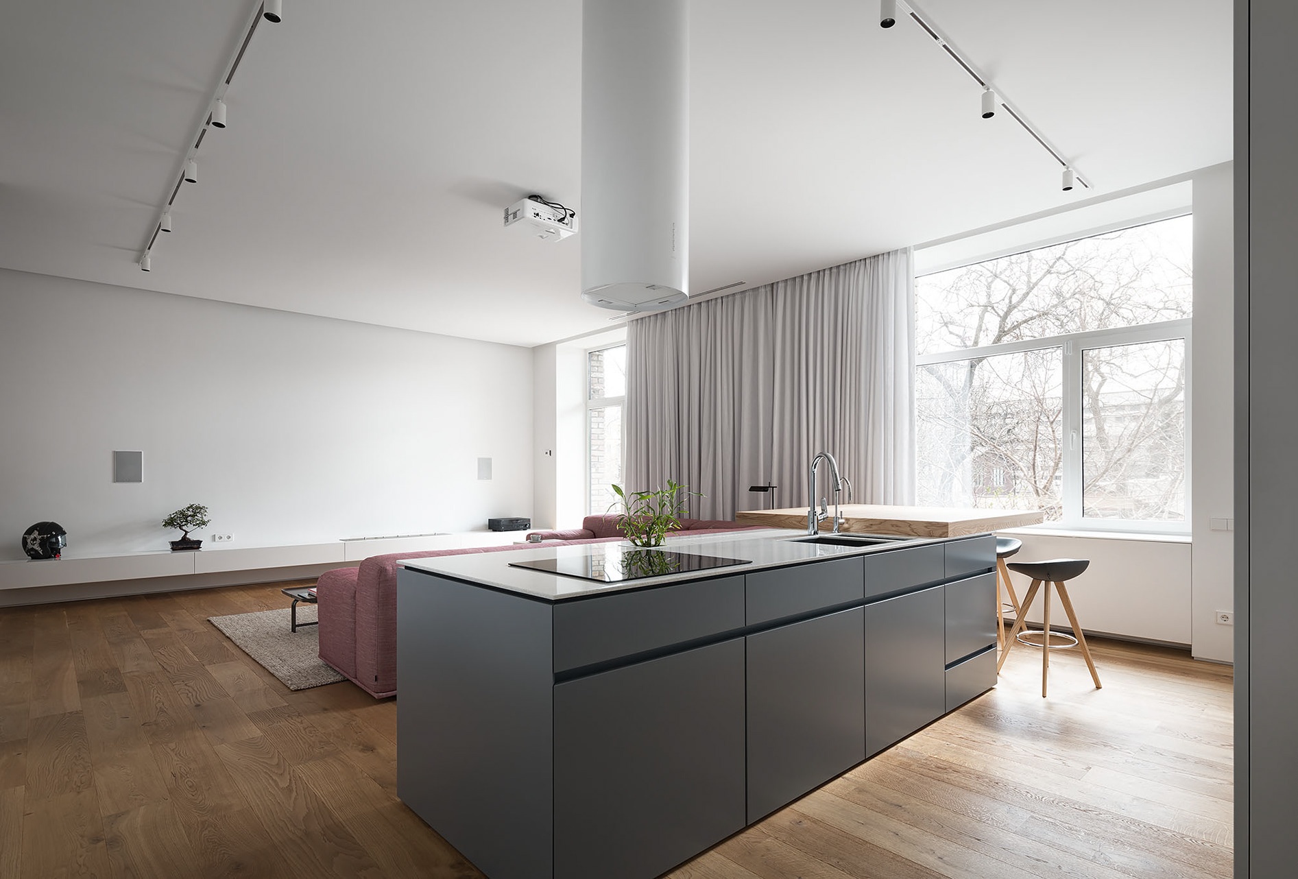 白色+粉色公寓设计 赋予空间跳跃的生命力-9