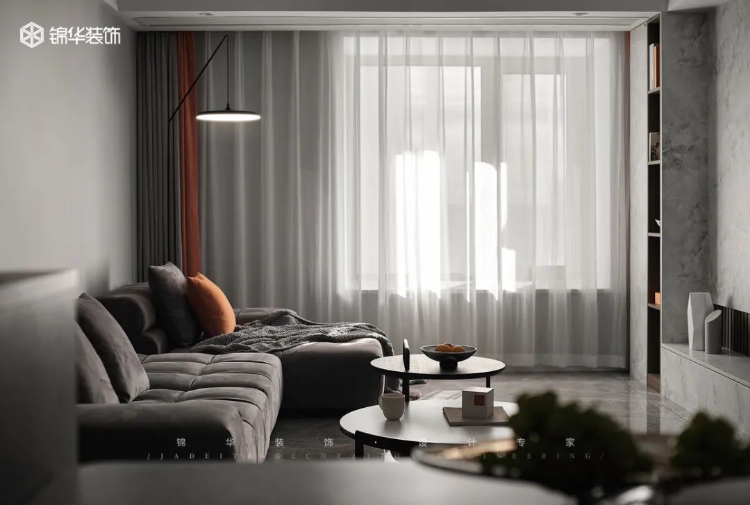 黑白灰婚房设计丨锦华装饰-18