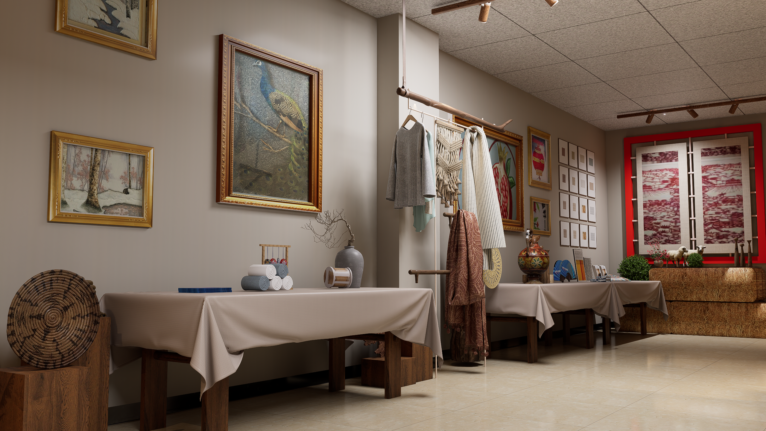 内蒙古那达慕小展厅设计-8