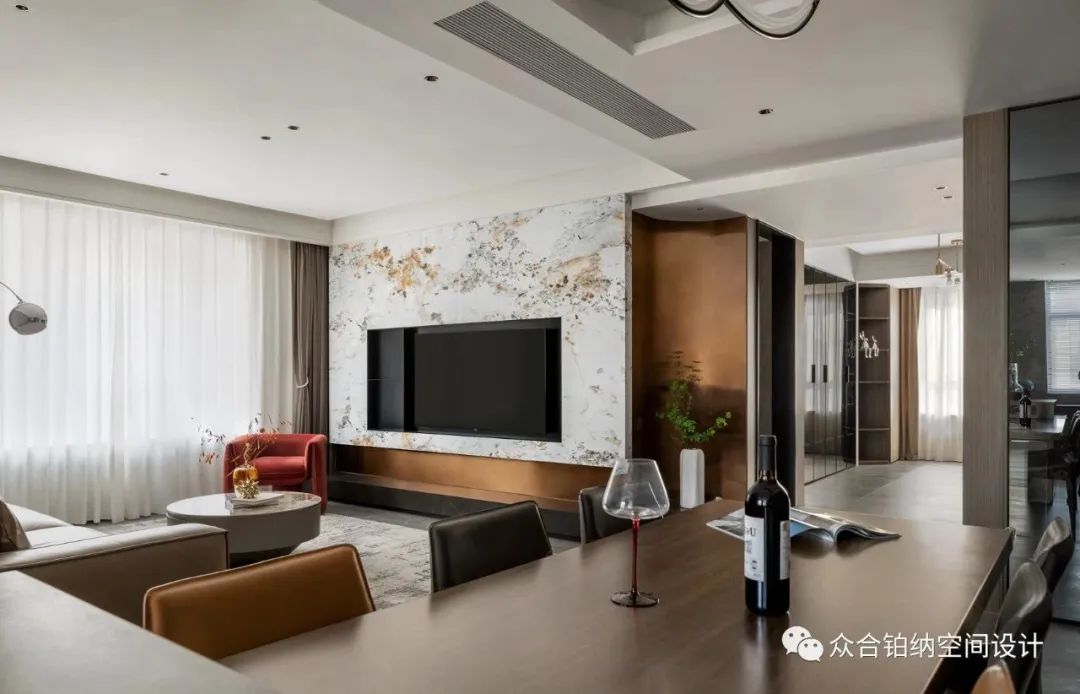 山东中央帝景简约家居空间设计丨中国山东丨众合铂纳空间设计-3